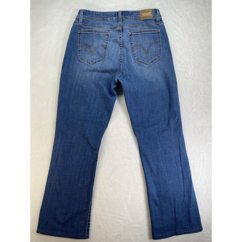 LEVI'S 529 CURVY‎ BOOTCUT Jeans - W32 - Blue - Good Condition - hemmed